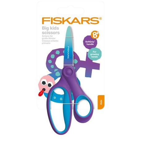 FISKARS Olló, iskolai, 15 cm, FISKARS, ombré lila