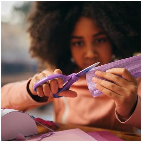 FISKARS Olló, iskolai, 15 cm, FISKARS, ombré lila