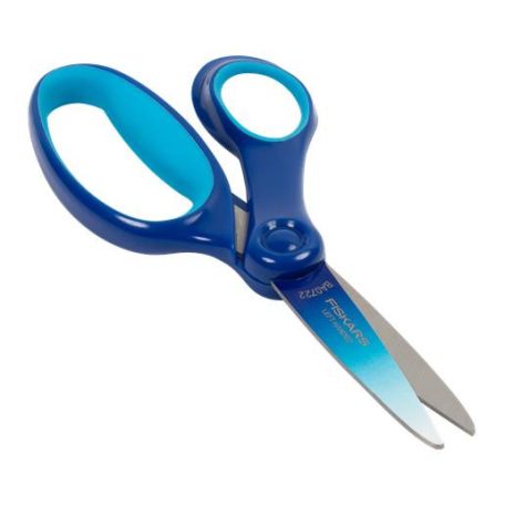 FISKARS Olló, iskolai, 15 cm, balkezes, FISKARS, ombré kék