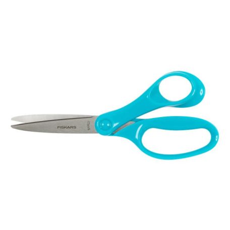 FISKARS Olló, iskolai, 18 cm, FISKARS,  türkizkék