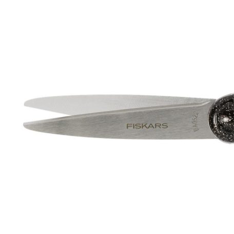 FISKARS Olló, iskolai, 18 cm, FISKARS, csillámos fekete