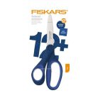 FISKARS Olló, iskolai, 18 cm, balkezes, FISKARS, csillámos kék