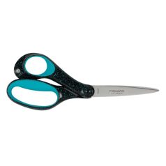   FISKARS Olló, ifjúsági, 20 cm, balkezes, FISKARS, foltos pávakék
