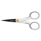 FISKARS Olló, általános, tapadásmentes, 13 cm, FISKARS "MicroTip Titanium", fehér