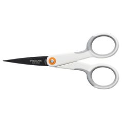   FISKARS Olló, általános, tapadásmentes, 13 cm, FISKARS "MicroTip Titanium", fehér