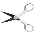 FISKARS Olló, általános, tapadásmentes, 13 cm, FISKARS "MicroTip Titanium", fehér