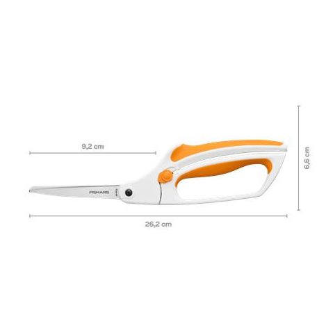 FISKARS Varróolló, 26 cm, FISKARS "EasyAction™", narancssárga