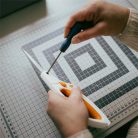 FISKARS Varróolló, 26 cm, FISKARS "EasyAction™", narancssárga