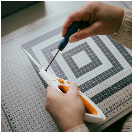 FISKARS Varróolló, 26 cm, FISKARS "EasyAction™", narancssárga