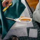 FISKARS Varróolló, 26 cm, FISKARS "EasyAction™", narancssárga