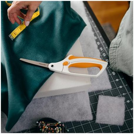 FISKARS Varróolló, 26 cm, FISKARS "EasyAction™", narancssárga