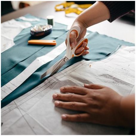 FISKARS Olló, általános, 23 cm, FISKARS "RazorEdge Softgrip", narancssárga-fehér