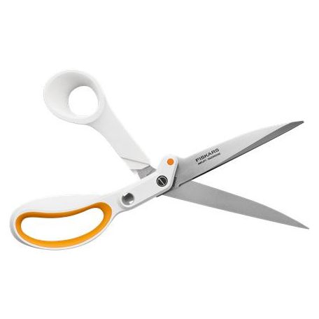 FISKARS Szabóolló, 25 cm, FISKARS "Amplify", fehér