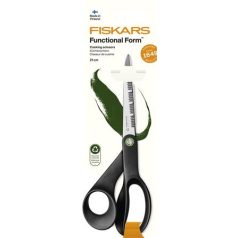   FISKARS Olló, konyhai, 21 cm FISKARS "Functional ReNew", fekete
