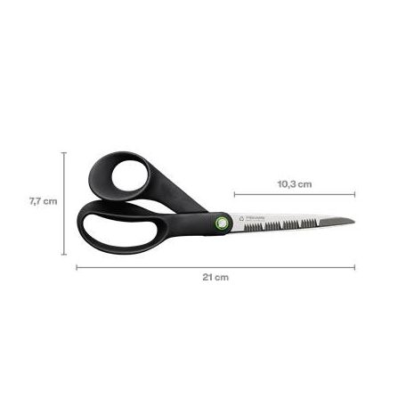 FISKARS Olló, konyhai, 21 cm FISKARS "Functional ReNew", fekete