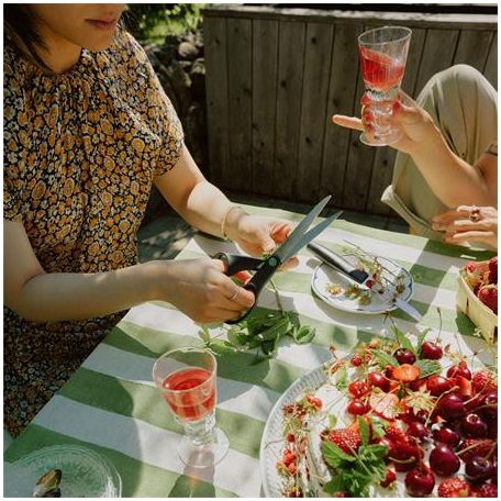 FISKARS Olló, konyhai, 21 cm FISKARS "Functional ReNew", fekete