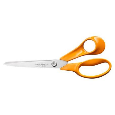 FISKARS Olló, általános, 21 cm, FISKARS "Classic" narancssárga