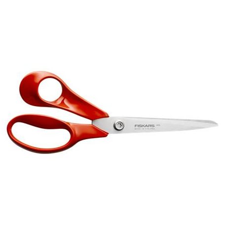 FISKARS Olló, általános, 21 cm, balkezes, FISKARS "Classic", piros