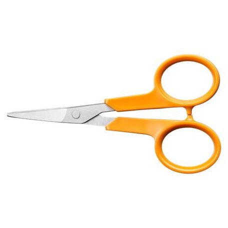 FISKARS Olló, körömvágó, 10 cm, hajlított, FISKARS "Classic", narancssárga