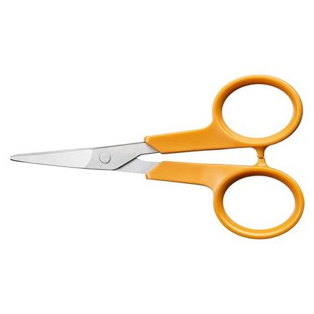 FISKARS Varróolló, 10 cm, hajlított, FISKARS "Classic", narancssárga