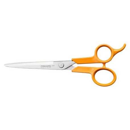 FISKARS Hajvágó olló, 17 cm, FISKARS "Classic", narancssárga