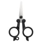FISKARS Olló, összecsukható, 11 cm, FISKARS "Functional Form Renew", fekete