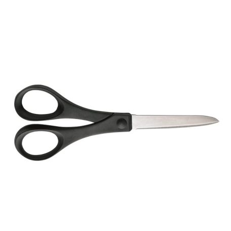 FISKARS Olló, papírvágó, 18 cm, FISKARS "Essential", fekete