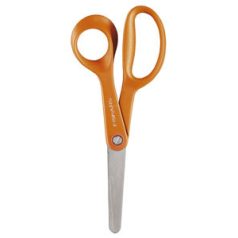   FISKARS Olló, iskolai, 13 cm, FISKARS "First", narancssárga