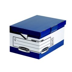   FELLOWES Csapófedeles ergonómikus archiválókonténer, "BANKERS BOX® BY FELLOWES® ", kék