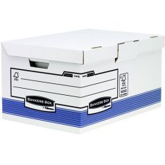   FELLOWES Csapófedeles archiválókonténer, "BANKERS BOX® SYSTEM BY FELLOWES® ", kék