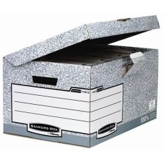   FELLOWES Csapófedeles archiválókonténer, "BANKERS BOX® SYSTEM by FELLOWES®", szürke