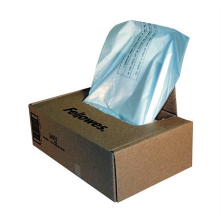 FELLOWES Hulladékgyűjtő zsák iratmegsemmisítőhöz, 150-160 literes kapacitásig, FELLOWES