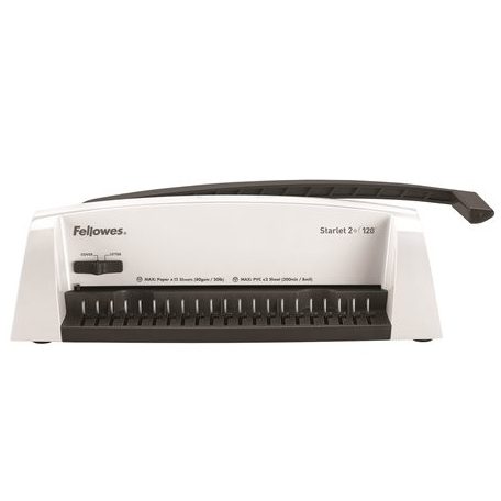 FELLOWES Spirálozógép, műanyag spirálkötéshez, manuális, 120 lap, FELLOWES "Starlet 2+"