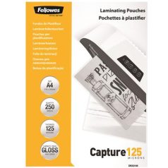   FELLOWES Meleglamináló fólia, 125 mikron, A4, fényes, 250 db, FELLOWES