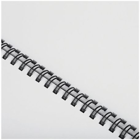 FELLOWES Spirál, fém, 3:1, 8 mm, 36-50 lap, FELLOWES, fekete