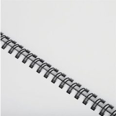   FELLOWES Spirál, fém, 3:1, 12 mm, 81-100 lap, FELLOWES, fehér