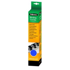  FELLOWES Spirál, műanyag, 6 mm, 10-20 lap, FELLOWES, 25 db, kék