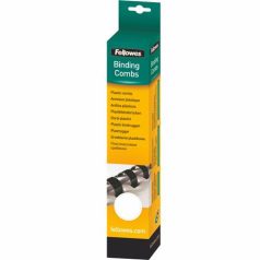   FELLOWES Spirál, műanyag, 8 mm, 21-40 lap, FELLOWES, 25 db, fehér