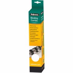   FELLOWES Spirál, műanyag, 12 mm, 56-80 lap, FELLOWES, 25 db, fehér