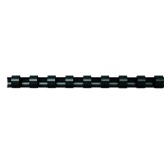   FELLOWES Spirál, műanyag, 16 mm, 101-120 lap, FELLOWES, 25 db, fekete