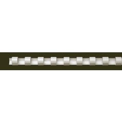   FELLOWES Spirál, műanyag, 6 mm, 10-20 lap, FELLOWES, 100 db, fehér