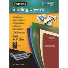   FELLOWES Hátlap, A4, 250 g, matt, FELLOWES "Delta", fekete, 25 db