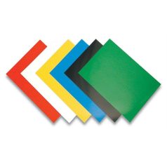   FELLOWES Hátlap, A4, 250 g, fényes, FELLOWES "Chromolux", fekete