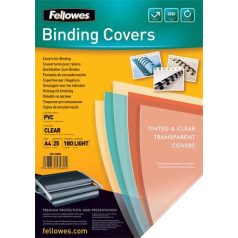   FELLOWES Előlap, A4, 180 mikron, FELLOWES, víztiszta, 25 db
