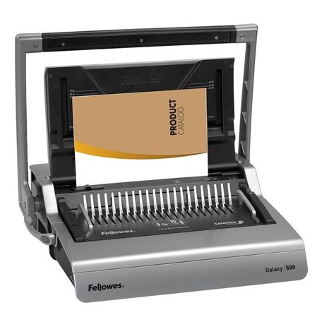 FELLOWES Spirálozógép, műanyag spirálkötéshez, manuális, 500 lap, FELLOWES "Galaxy"