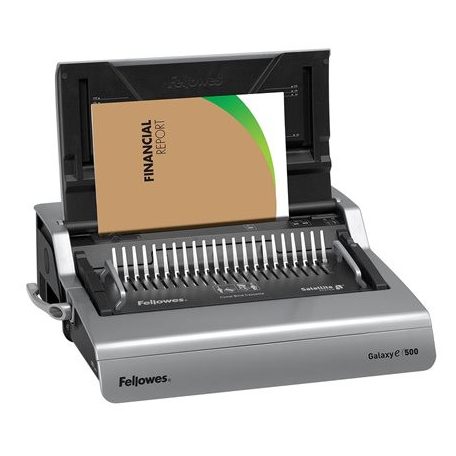 FELLOWES Spirálozógép, műanyag spirálkötéshez, elektromos, 500 lap, FELLOWES "Galaxy-E"