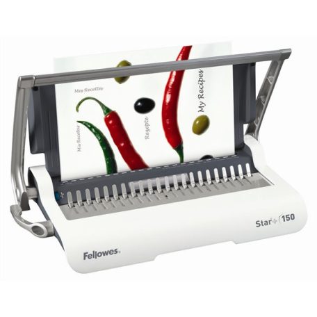 FELLOWES Spirálozógép, műanyag spirálkötéshez, manuális, 150 lap, FELLOWES "Star+"