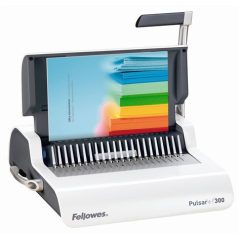   FELLOWES Spirálozógép, műanyag spirálkötéshez, manuális, 300 lap, FELLOWES "Pulsar+"