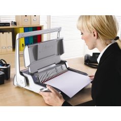   FELLOWES Spirálozógép, műanyag spirálkötéshez, manuális, 500 lap, FELLOWES "Quasar+"