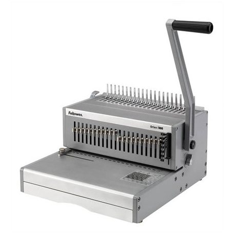 FELLOWES Spirálozógép, műanyag spirálkötéshez, manuális, 500 lap, FELLOWES "Orion"